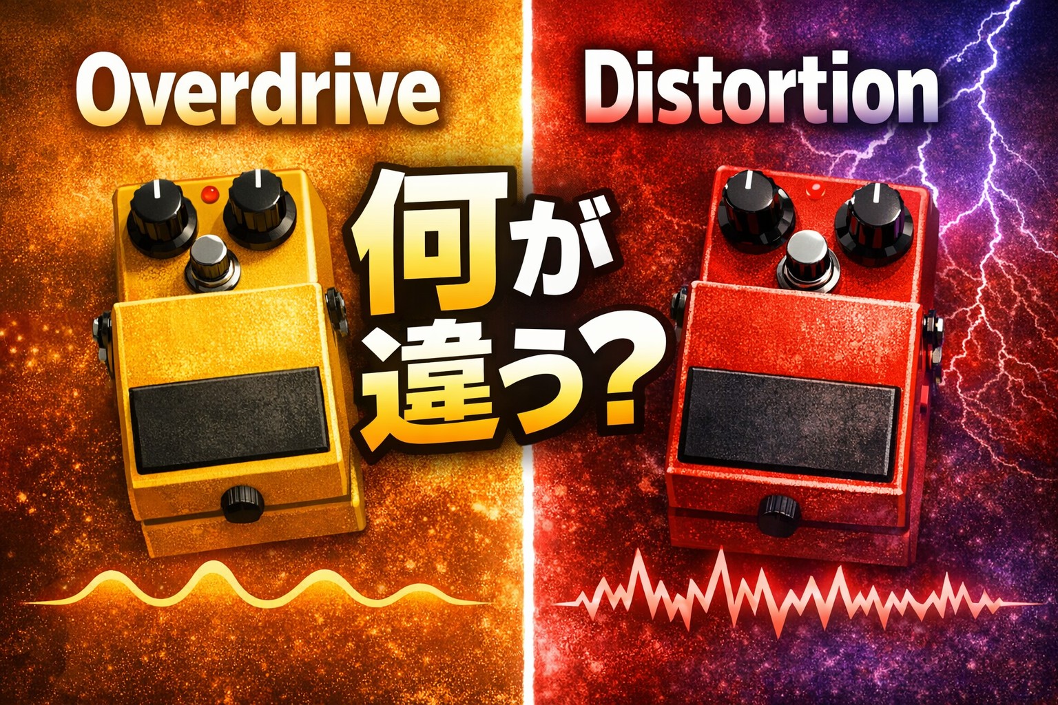 オーバードライブとディストーションの違い｜使い分けと“失敗しない”選び方