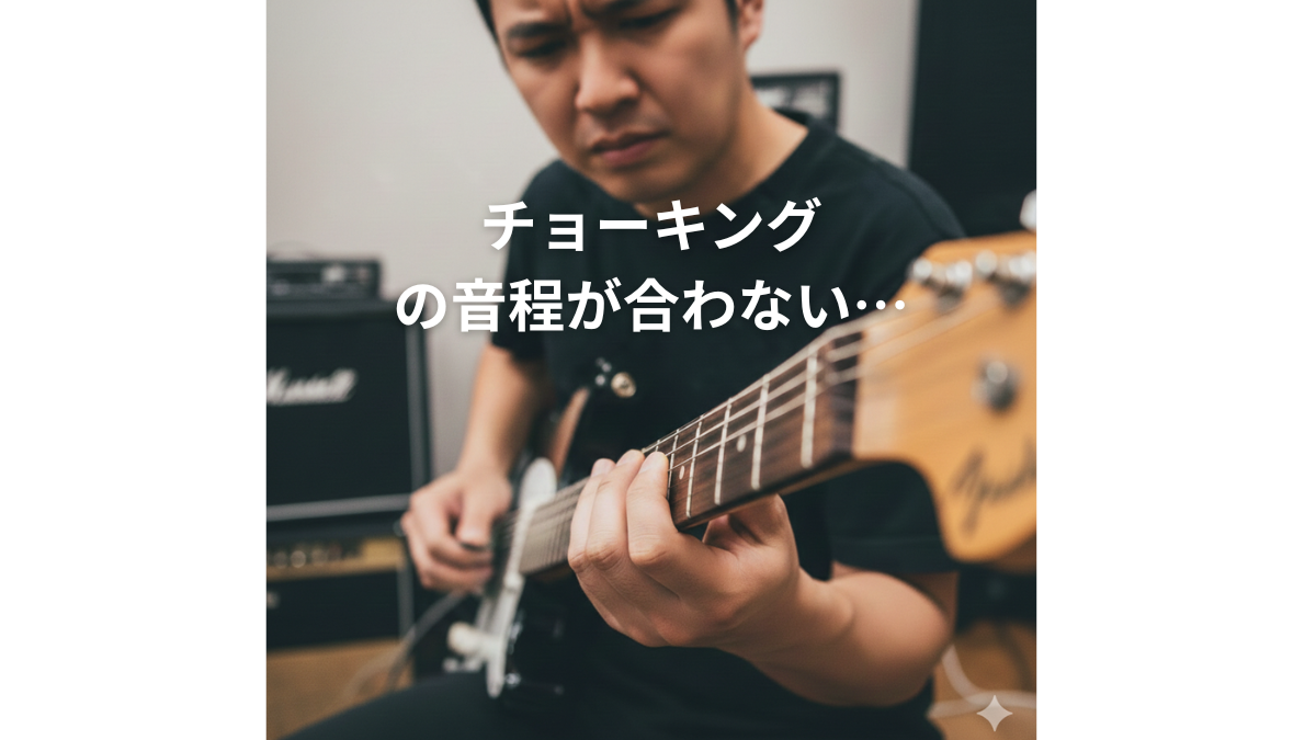 チョーキングの音程が合わない…｜狙った音に当てる練習法（チューナー練習つき）