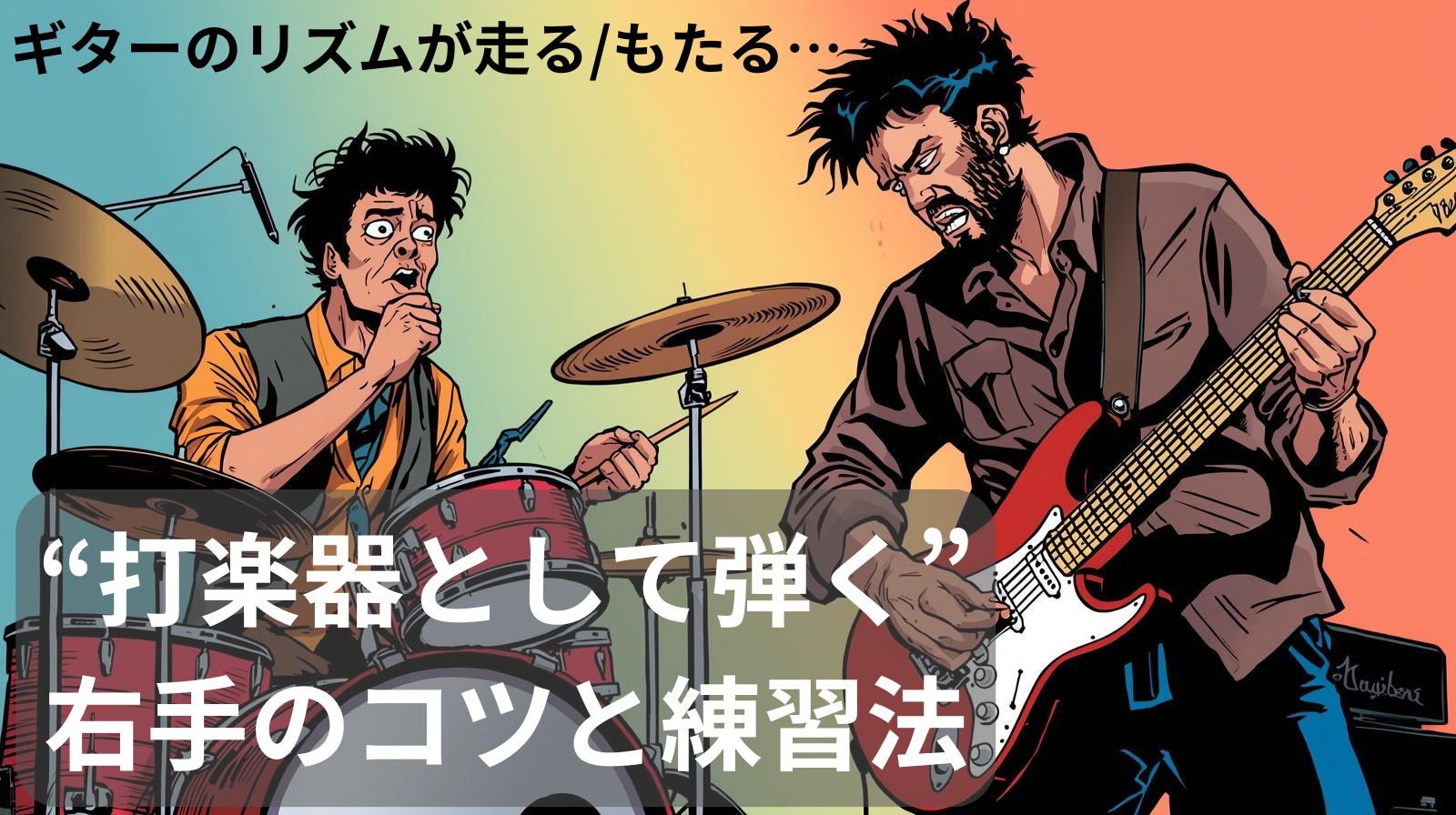 「ギターのリズムが走る/もたる…｜“打楽器として弾く”右手のコツと練習法」